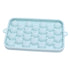 25 Grid Ice Cube Tray Easy Release Silicone Ice Ball Maker Mold Mini Round Ice Sphere Tray with Lid Blue