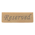 Reservation Sign Antique Bronze Stainless Steel English Reserved Seat Sign Notice Board