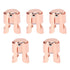 5Pcs Champagne Bottle Stopper Stainless Steel Champagne Sealer Plug Reusable Wine Saver for Wine Bottles Sparkling Bottles Rose Gold