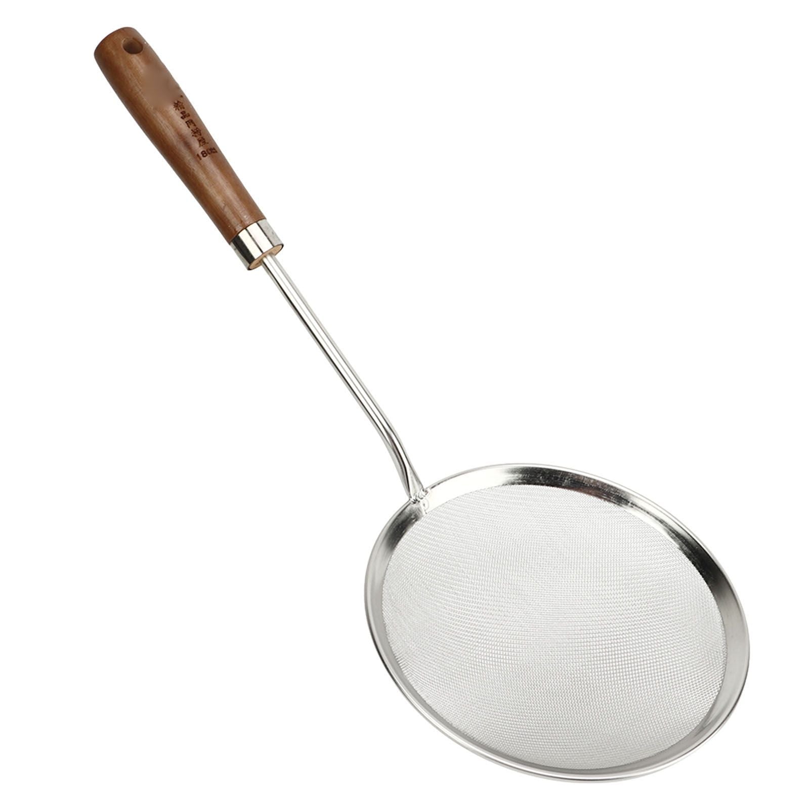 Oil Colander Efficiency Filtration Easy To Use Fine Mesh Food Strainer Spoon for Grease Gravy Foam L