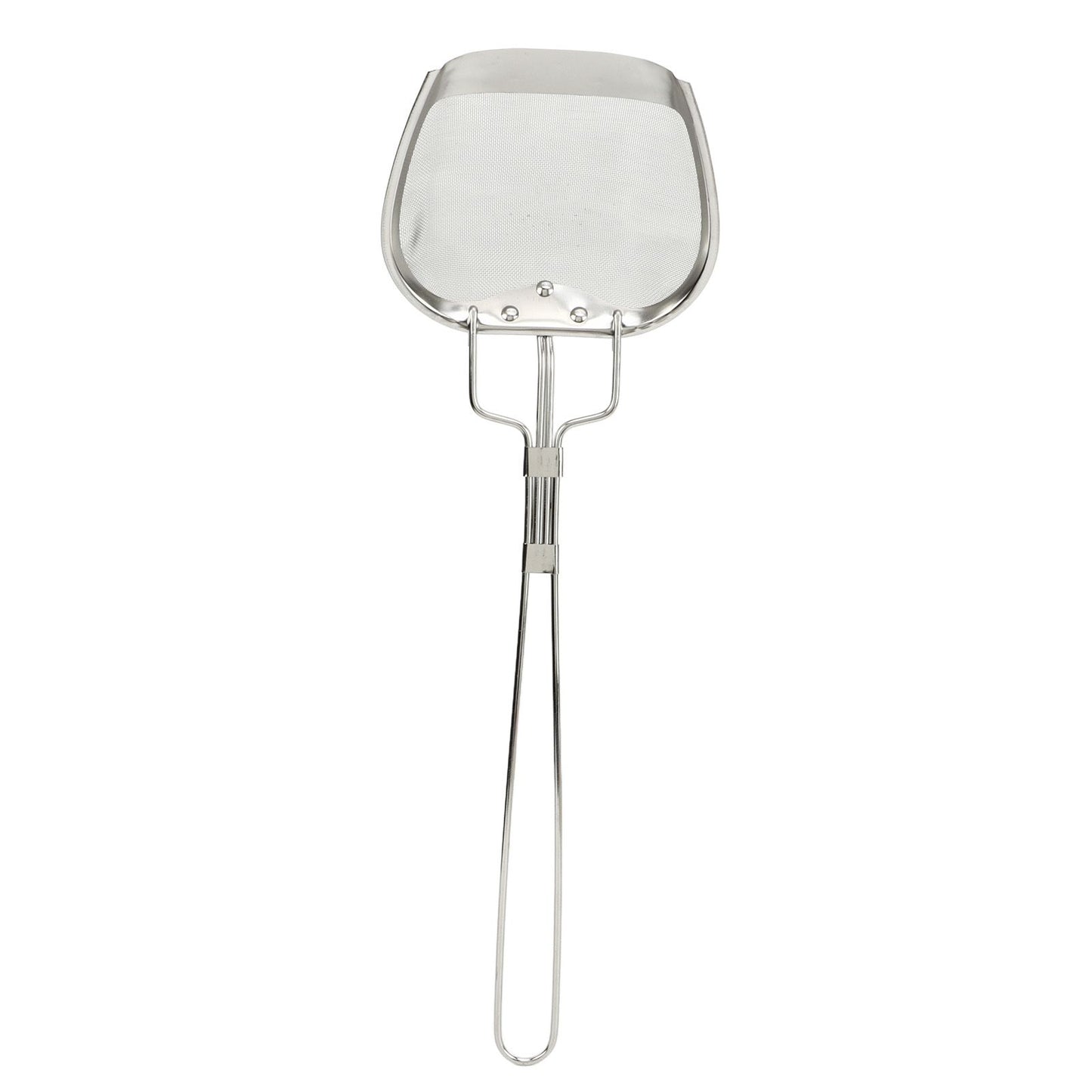 Fine Mesh Strainer 0.02in 304 Stainless Steel Firm Stable Handle Smoothing Skimmer Spoon for Kitchen Cooking