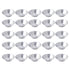 25Pcs Aluminum Egg Tart Molds Small Tart Pie Tin Mini Cupcake Cake Muffin Cookie Mold Baking Cups for Baking