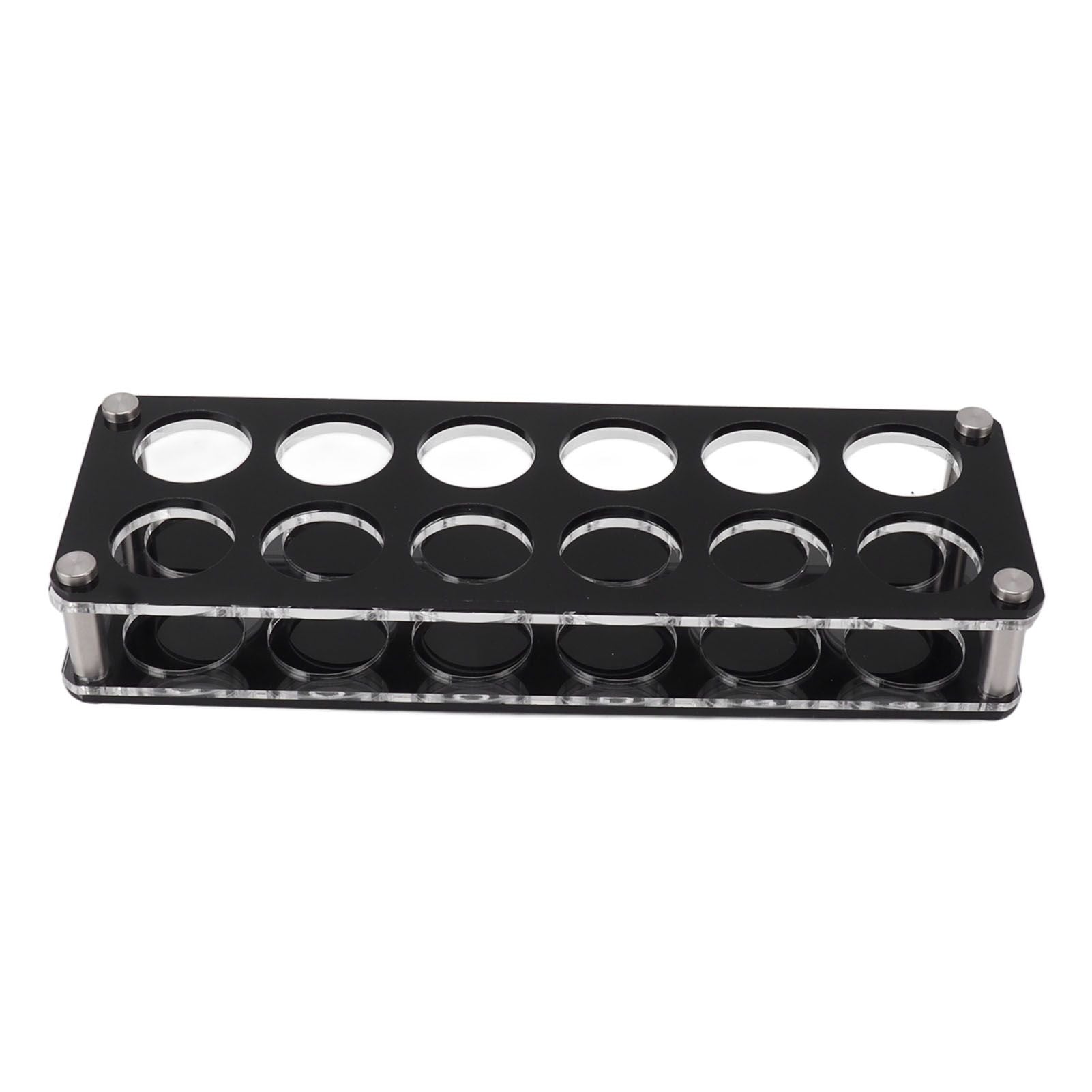 Wine Bottle Display Holder Acrylic Impact Resistant Decorative Wine Bottle Rack for Home Bar 2X6 12 Head Combination Cup Holder