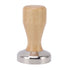 Coffee Tamper 304 Stainless Steel Base Coffee Powder Bean Press Hammer with Wooden Handle for Home Cafe 58mm