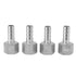 4pcs 13mm 1/2in Hose Barb Connector Hose Barb Coupler Stainless Steel Pipe Fitting for Beer Cooler