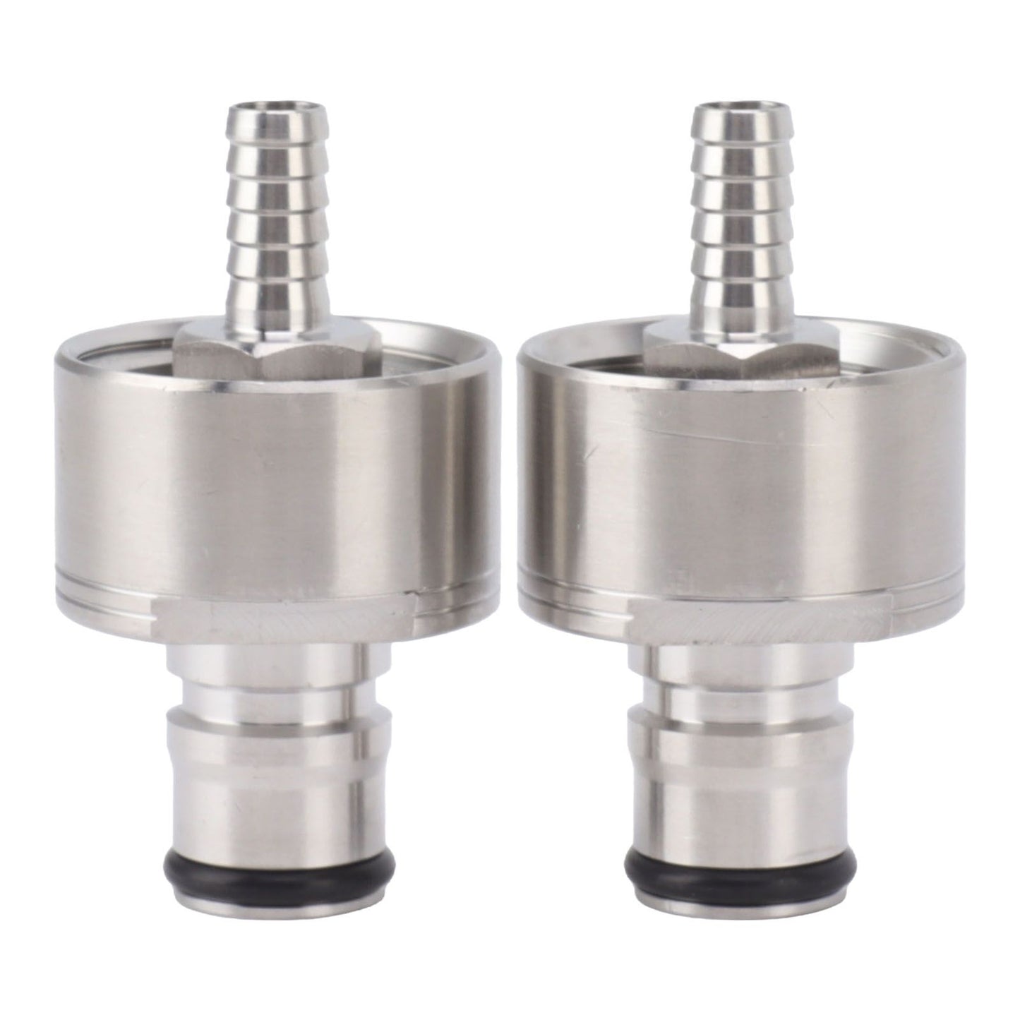 2PCS Stainless Steel Carbonation Cap Forced Carbonation PET Bottle Filling CO2 Coupling Cap for Soda Beer