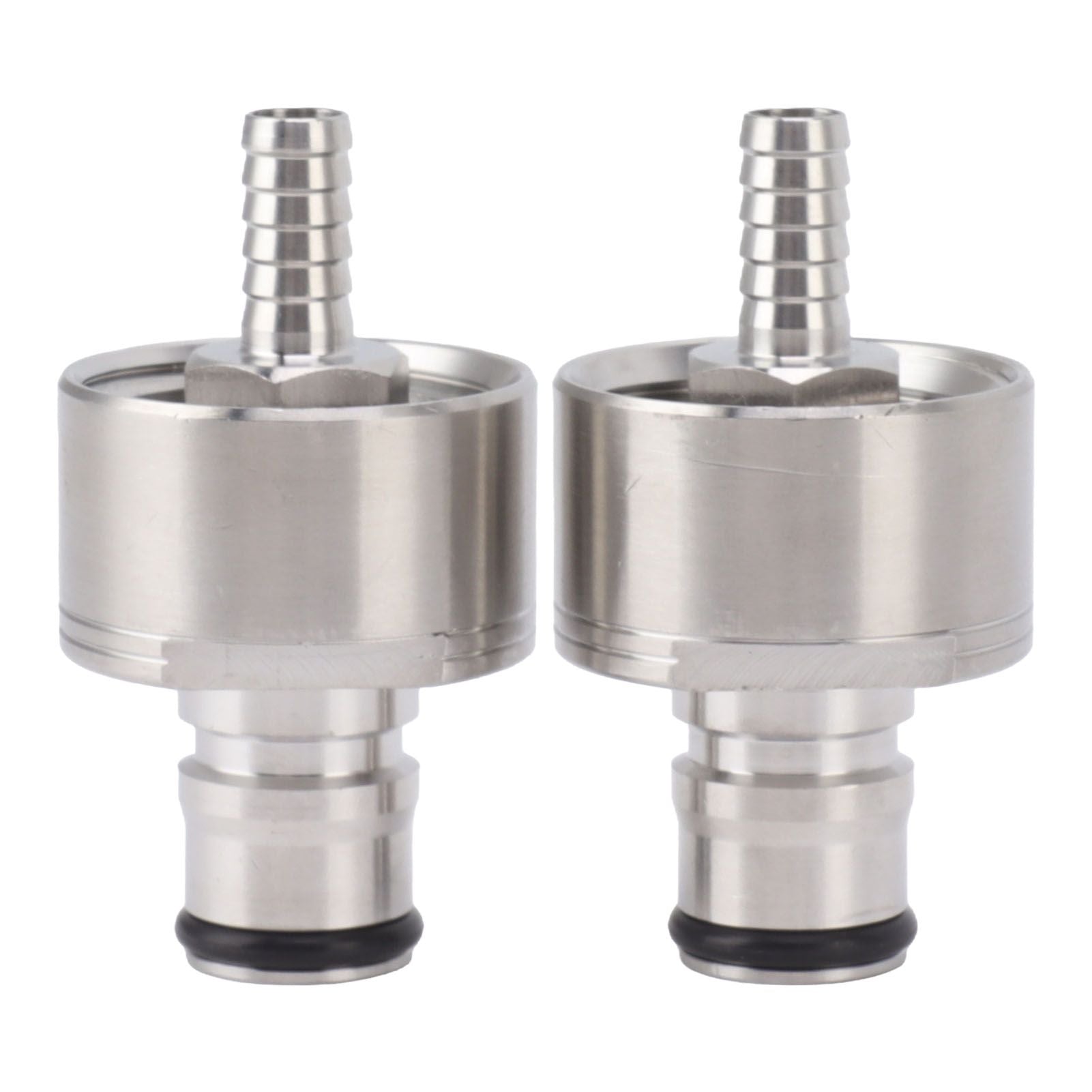 2PCS Stainless Steel Carbonation Cap Forced Carbonation PET Bottle Filling CO2 Coupling Cap for Soda Beer