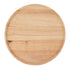 Round Wood Tray 30cm Simple Style Stable Serving Tray for Breakfast Pizza Fruit Snacks