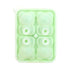Little Bear Shape Ice Mold 4 Grids Silicone Ice Block Mould for Making Ice Cream Cake Candle Green