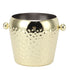 Ice Bucket Stainless Steel Mini Insulated Frozen Container for Bar Wine Champagne 1L Gold