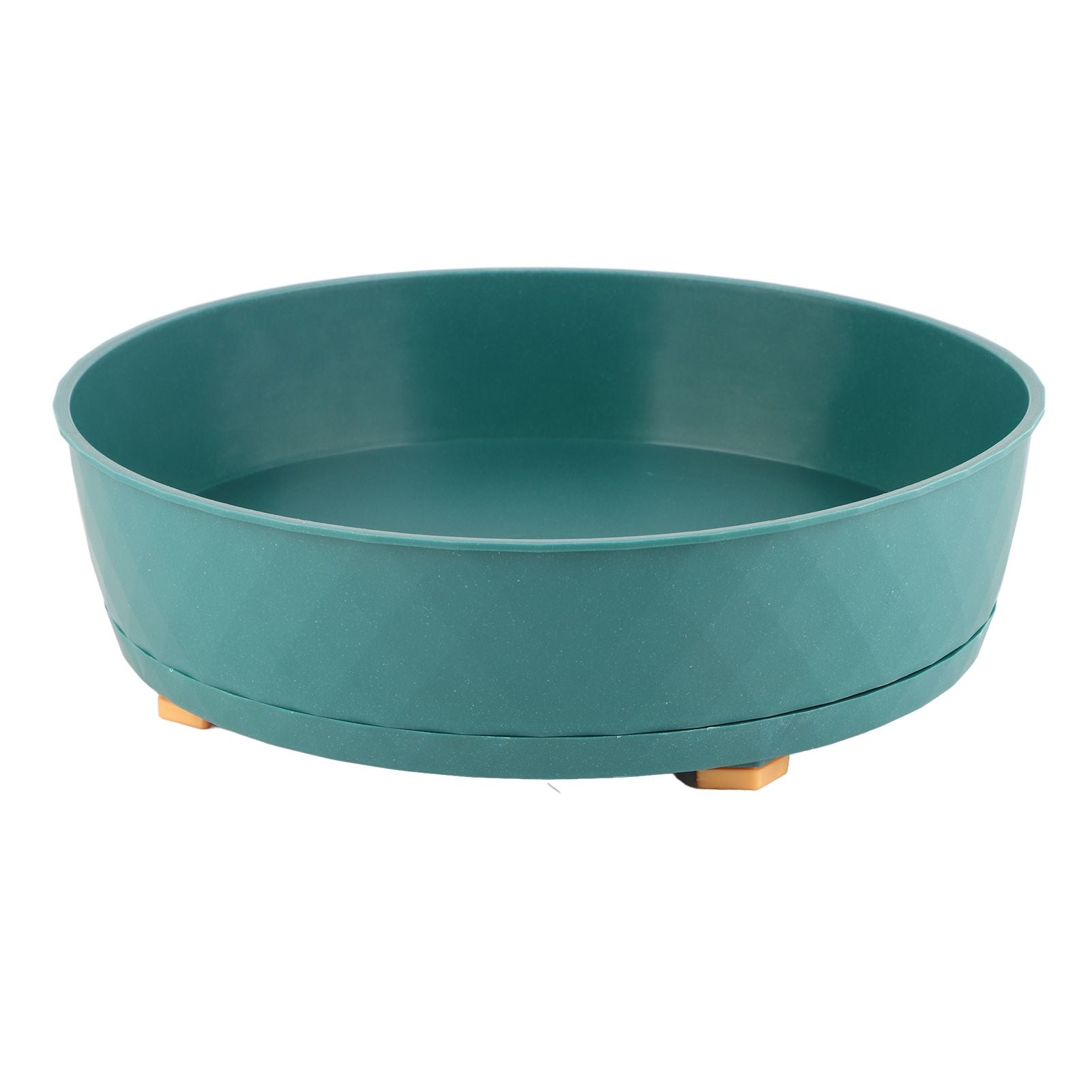 Kitchen Turntable Spin Round Tray 360 Degrees Rotating Non Skid Multifunctional Spice Organizer for Cabinet Pantry Refrigerator Countertop Green