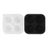 2Pcs Silicone Ice Cube Molds Fun Shapes Round Sphere Ball Mold for Whiskey Cocktails Game Day Soccer