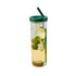 700ml Straw Cup Transparent Plastic Water Bottle with Straw Portable Juice Cup Drinking Bottle Grass Green