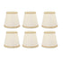 6PCS Set Small Lamp Shade Modern Style Cloth Clip On Bulb Chandelier Lamp Shade for Table Wall