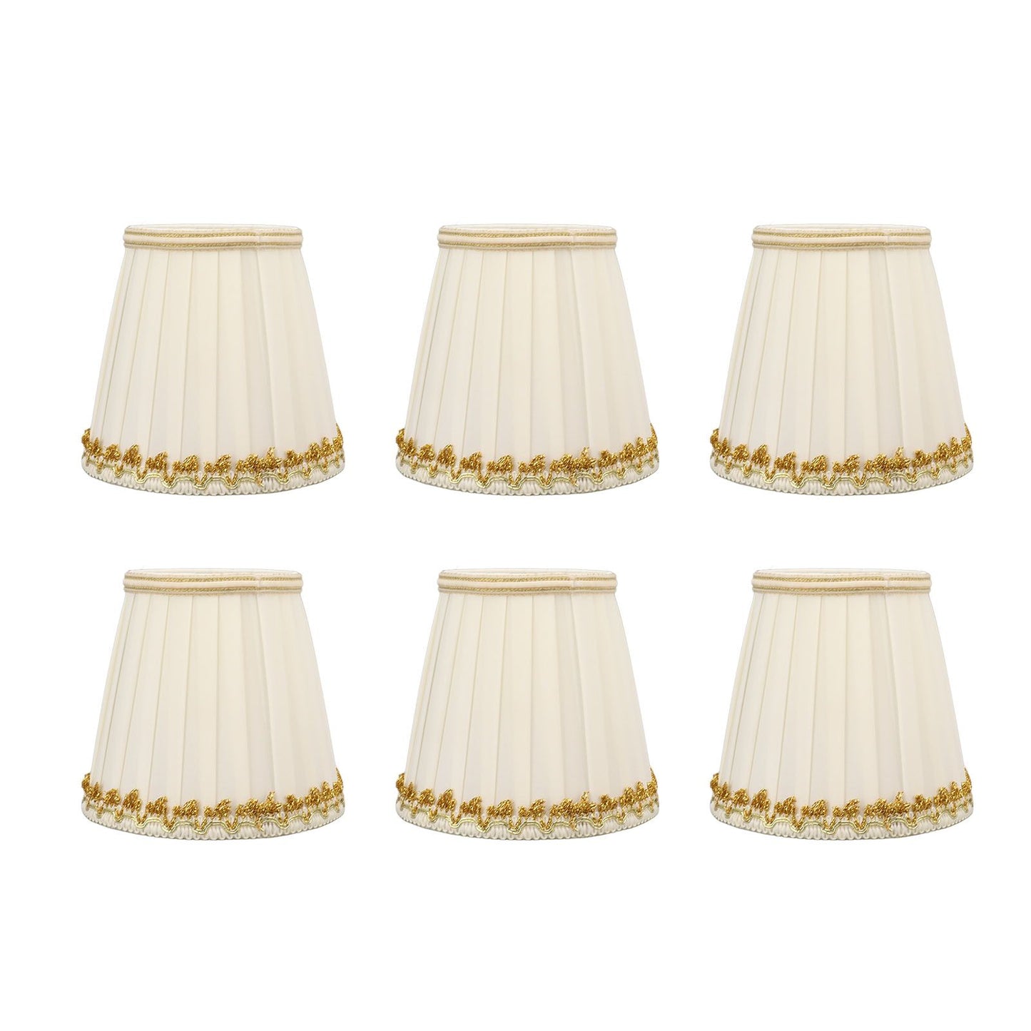 6Pcs Small Lamp Shades Safe Soft Easy Installation Modern Light Weight Table Lampshade for E14 Bulb Bedroom Hotel