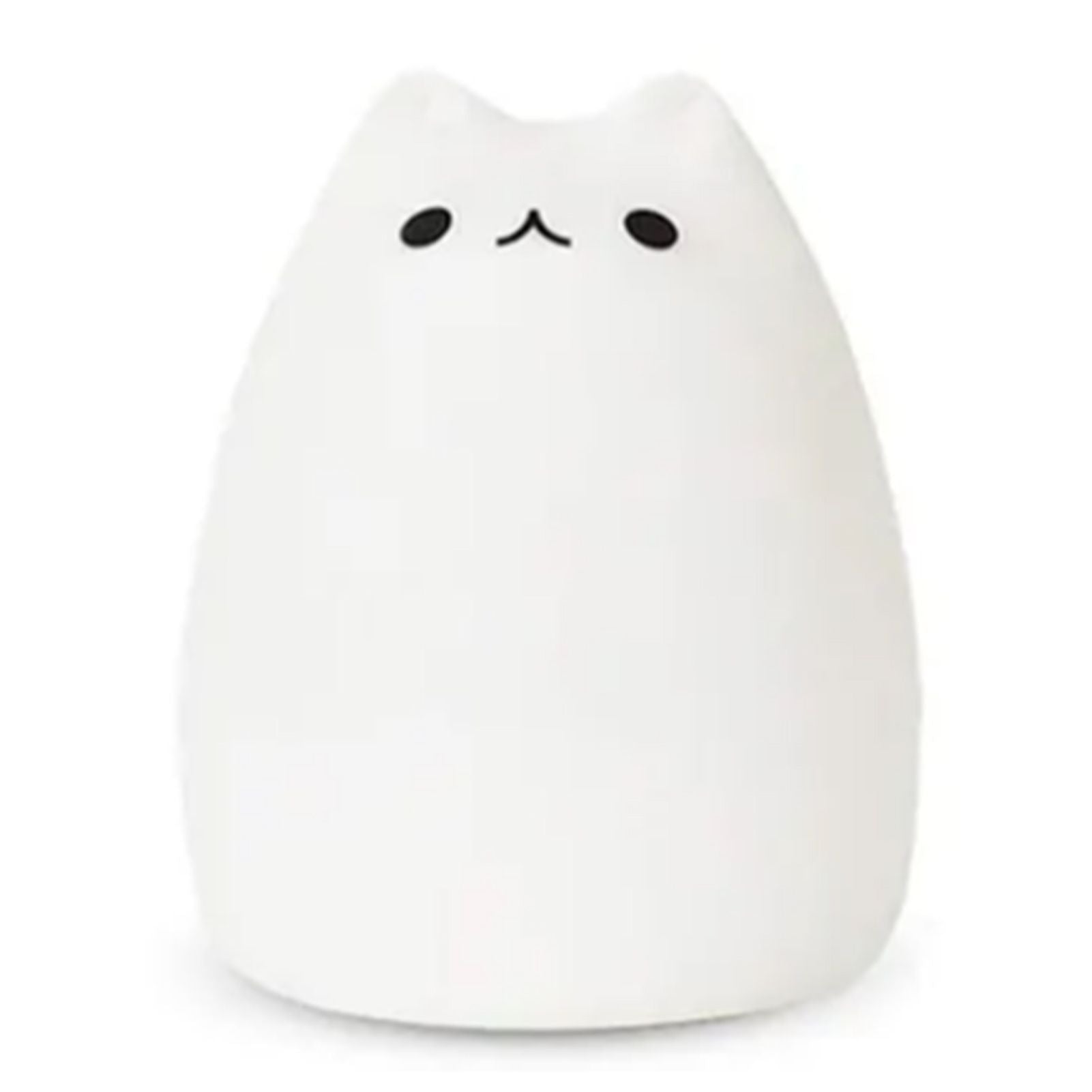 Cute Cat Night Light for Kids 7 Color LED Tap Nursery Night Light USB Rechargeable Bedside Night Lamp