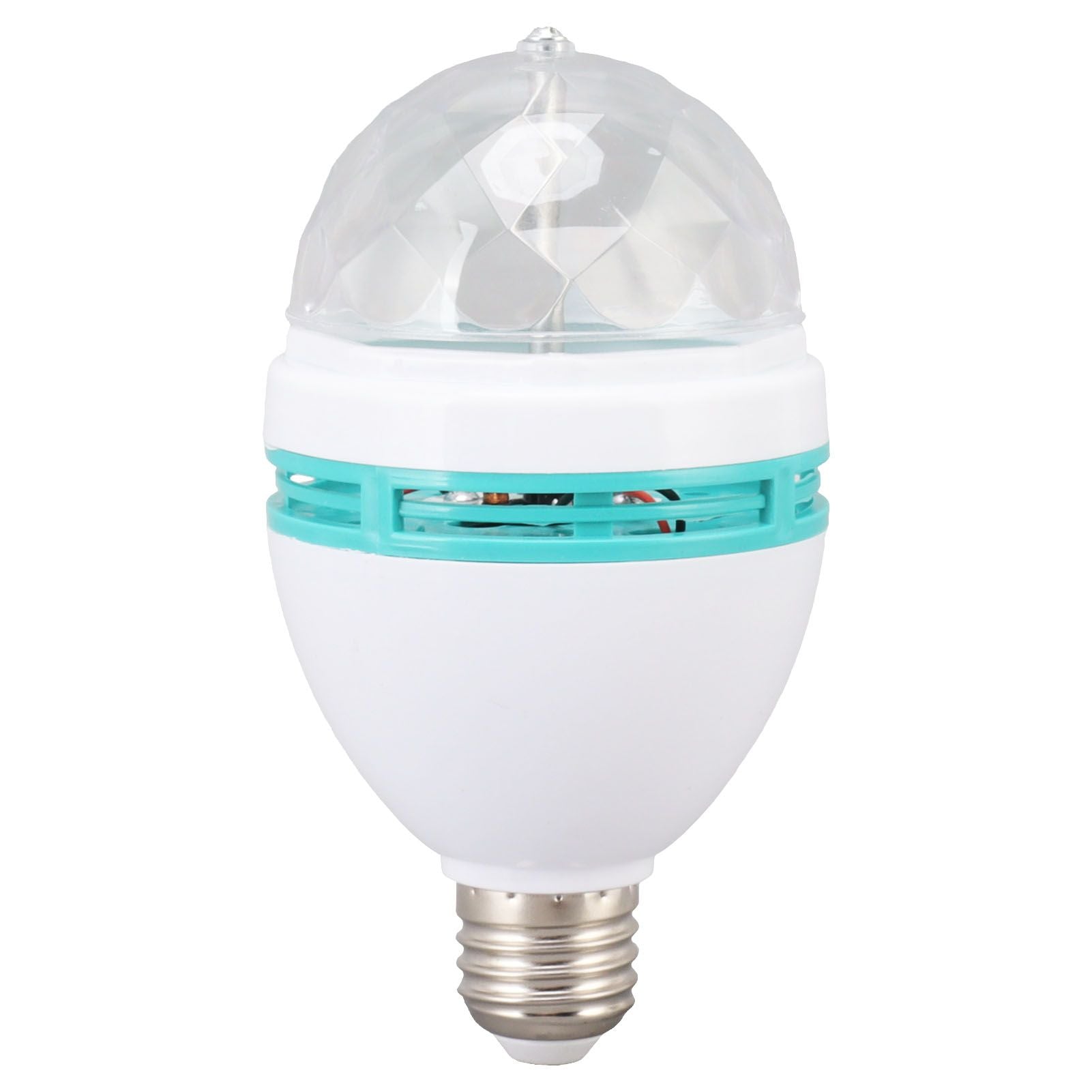 Dancing Light Bulb E26 Base RGB Auto Changing Safe Stable ABS PC Rotating Light Bulb for Party Bar Wedding 85‑260V