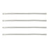 4 Pcs LED Gooseneck Lamp Hose Table Lamp Lights Accessories LED Hose Metal Pipe Chrome 35cm