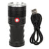 Rechargeable Flashlight Aluminum Alloy Ultra Bright Handheld Waterproof LED Emergency Flashlight for Outdoor Use