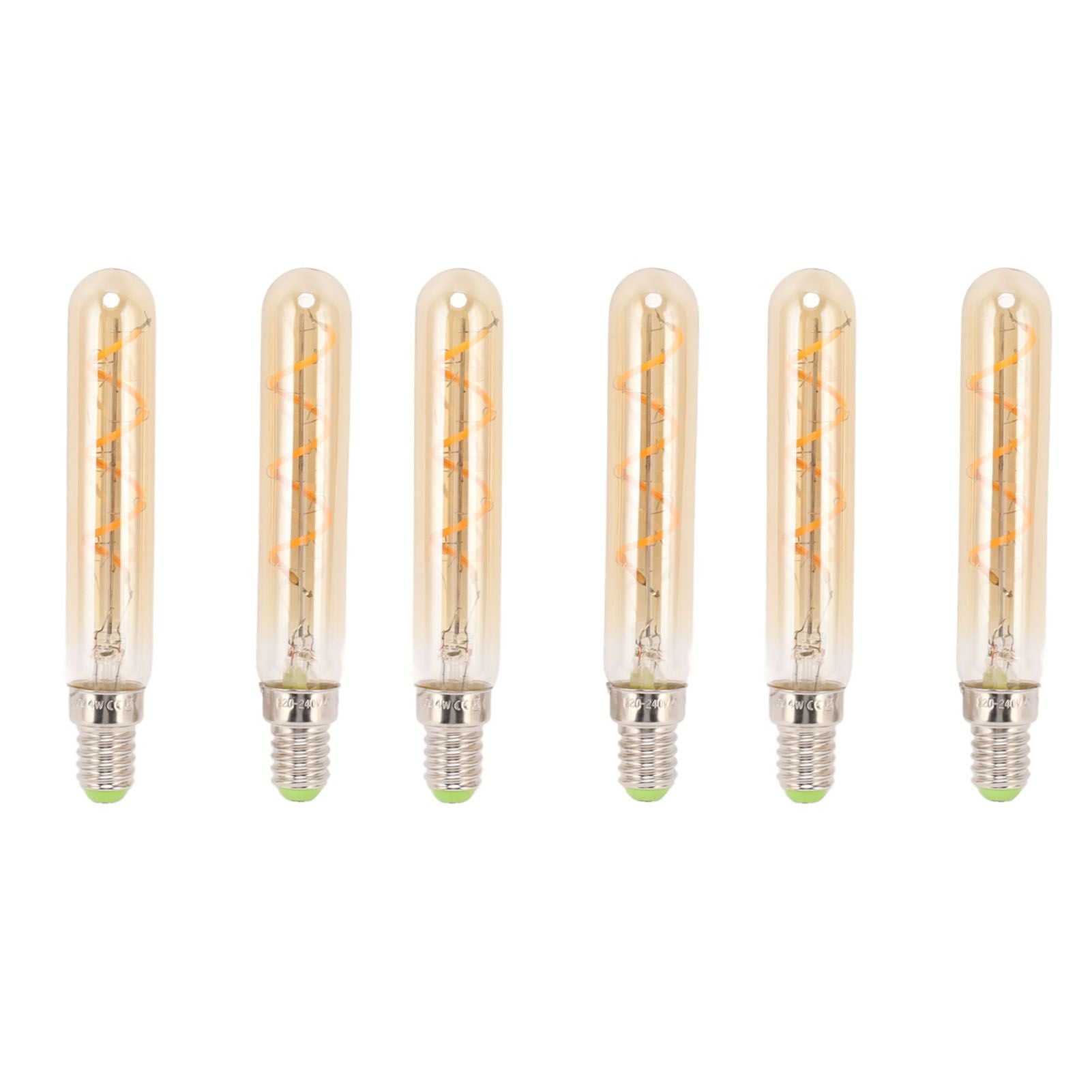 2 PCS E14 LED Light Bulb 3w Golden Tubular Bulb for Pendant Wall Scones Tube Light Bulbs Desk Lamp 220‑240v