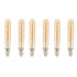 2 PCS E14 LED Light Bulb 3w Golden Tubular Bulb for Pendant Wall Scones Tube Light Bulbs Desk Lamp 220‑240v