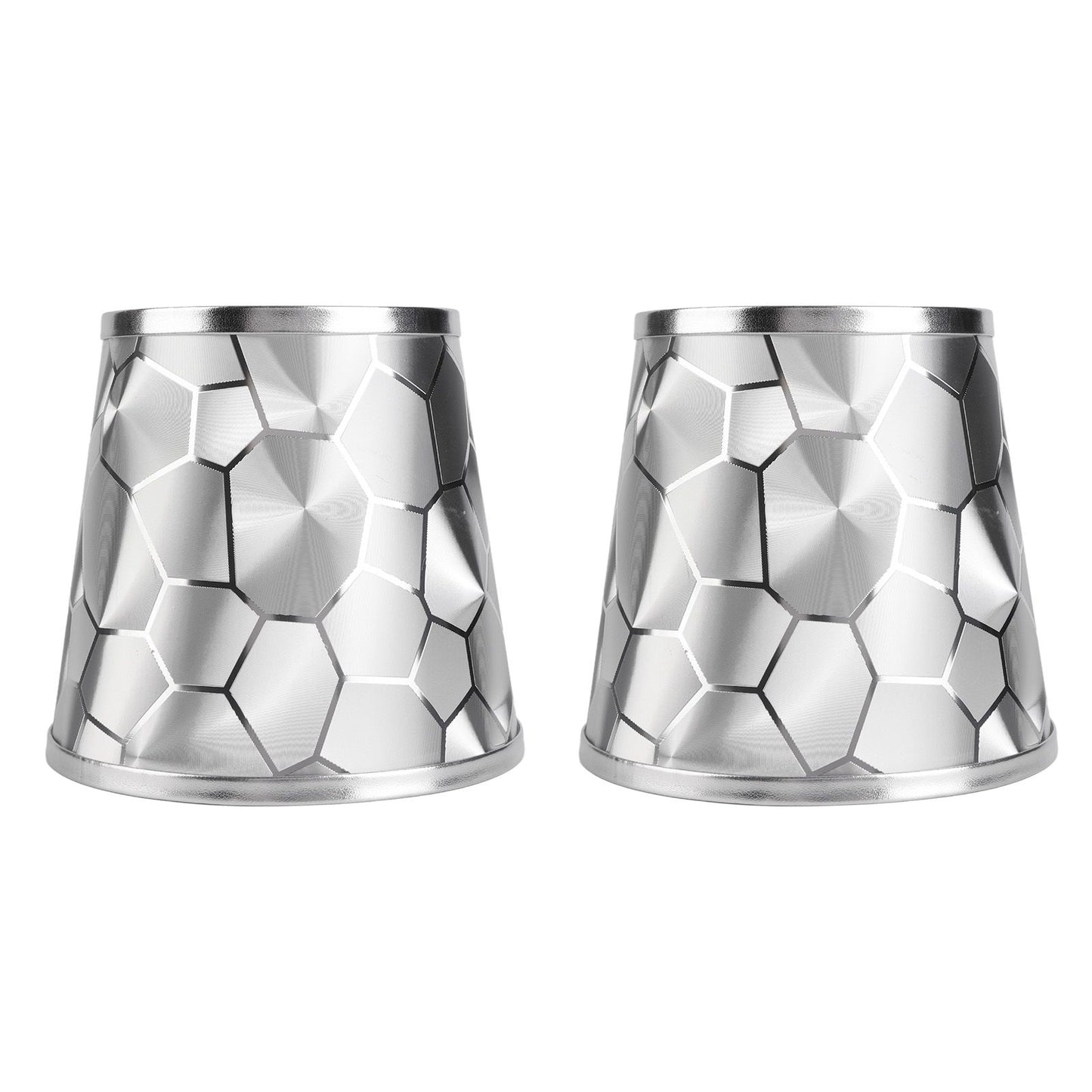 2Pcs Dustproo E14 Bulb Lamp Holder Lampshade Modern Simple Style Table Lamp Shade
