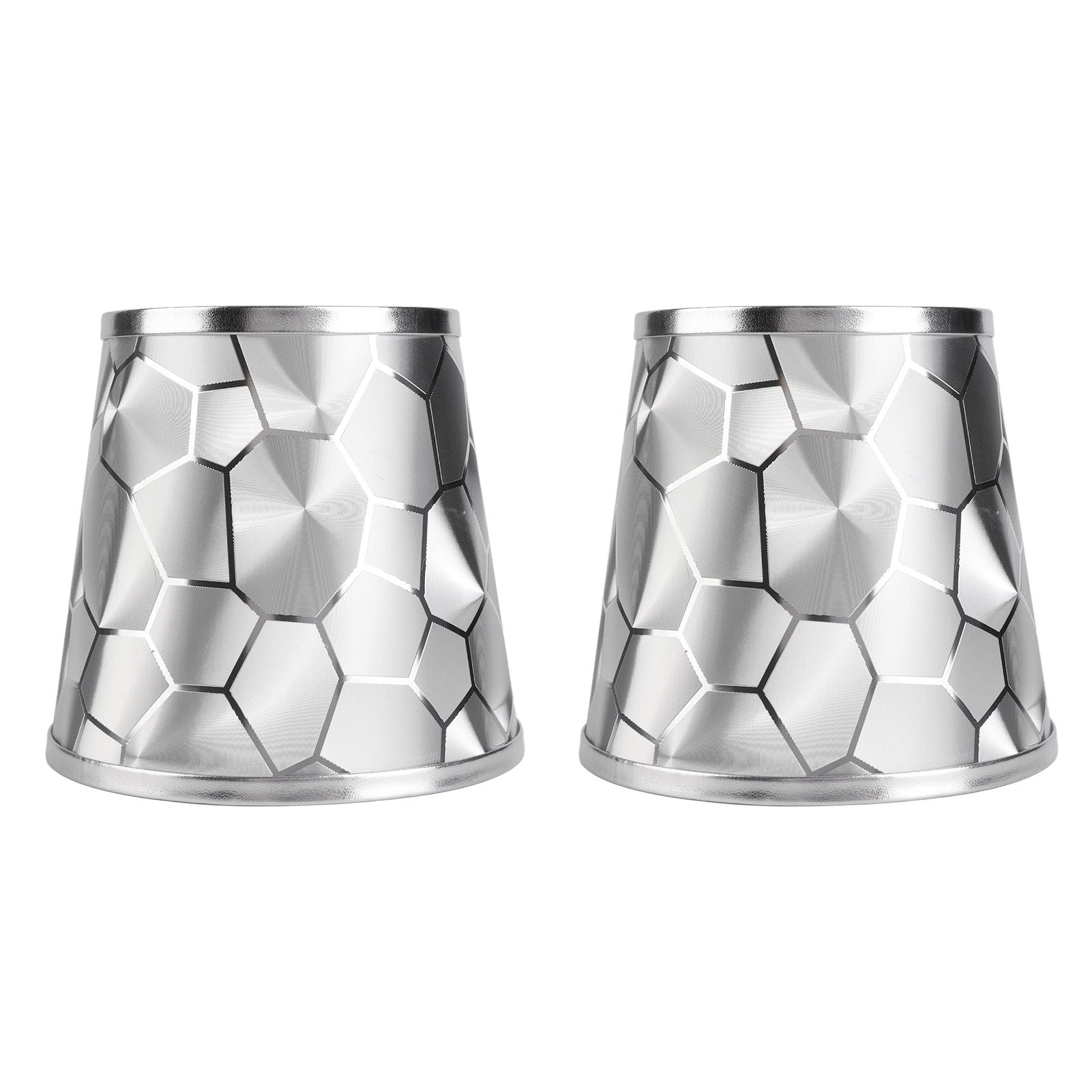 2Pcs Dustproo E14 Bulb Lamp Holder Lampshade Modern Simple Style Table Lamp Shade