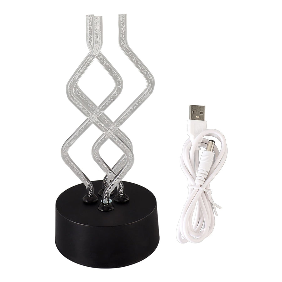 Bubble Color Changing LED Table Lamp Dancing Rotary Stick Lamp USB Creative Night Light Home Bar Decorative Desk Light