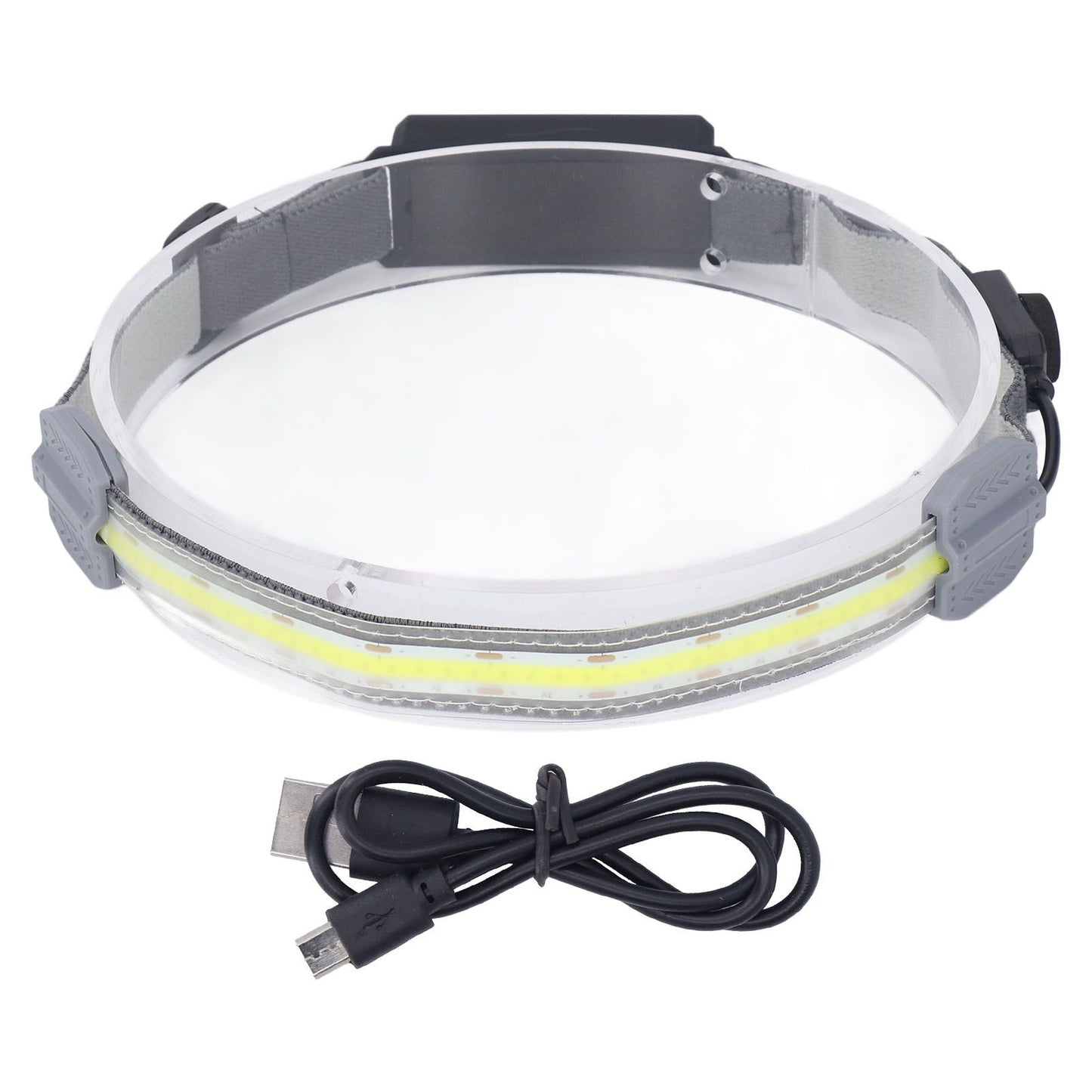 COB Headlamp Super Bright 4 Modes IPX4 Waterproof Rechargeable Head Light for Running Hiking Fishing