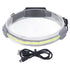 COB Headlamp Super Bright 4 Modes IPX4 Waterproof Rechargeable Head Light for Running Hiking Fishing