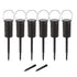 6 Sets LED Solar Garden Lamp Waterproof Light for Landscape Star Moon Ground Plug Lamp for Outdoor Lawn Patio Walkway