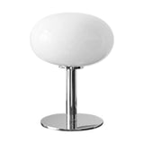 Bedside Table Lamp Iron Base Cute Shape Simple Modern Elegant Nightstand Lamp for Home Button Switch White