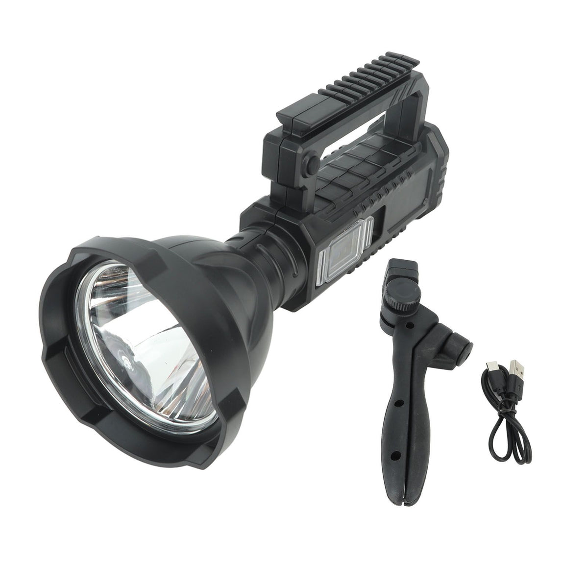 W590 Rechargeable Spotlight Handheld Lamp Strong Light Searchlight USB Chargeable Strong Light Handheld Flashlight White Light