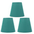 3pcs Cloth Fabric Lampshade Innovative E14 Intervention Type Modern Fabric Lampshade Dust Cover for Bedroom Bedside Dark Green
