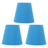 3pcs Cloth Fabric Lampshade Innovative E14 Intervention Type Modern Fabric Lampshade Dust Cover for Bedroom Bedside Retro Blue