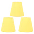 3pcs Cloth Fabric Lampshade Innovative E14 Intervention Type Modern Fabric Lampshade Dust Cover for Bedroom Bedside Yellow