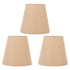 3pcs Cloth Fabric Lampshade Innovative E14 Intervention Type Modern Fabric Lampshade Dust Cover for Bedroom Bedside Khaki