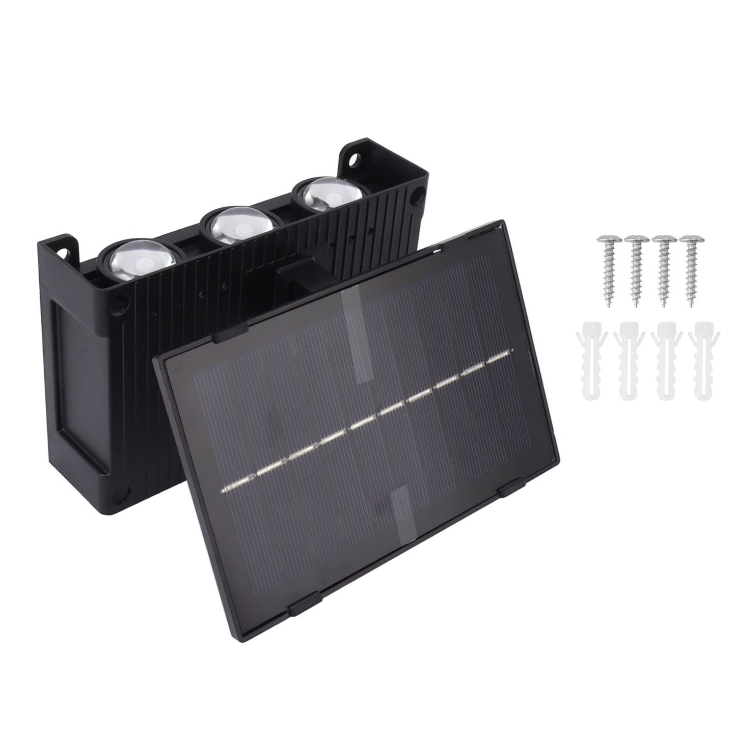 Solar Outdoor Lights Waterproof 6 LED Bulbs Ambient Outdoor Wall Lamp for Garden Patio Courtyard Terrace Indoor RGB