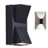 Outdoor Wall Light Plastic Housings Dual Head Exterior Wall Lamp with Up and Down Sconces 6000k White Light