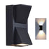 Outdoor Wall Light Plastic Housings Dual Head Exterior Wall Lamp with Up and Down Sconces 3000k Warm Light