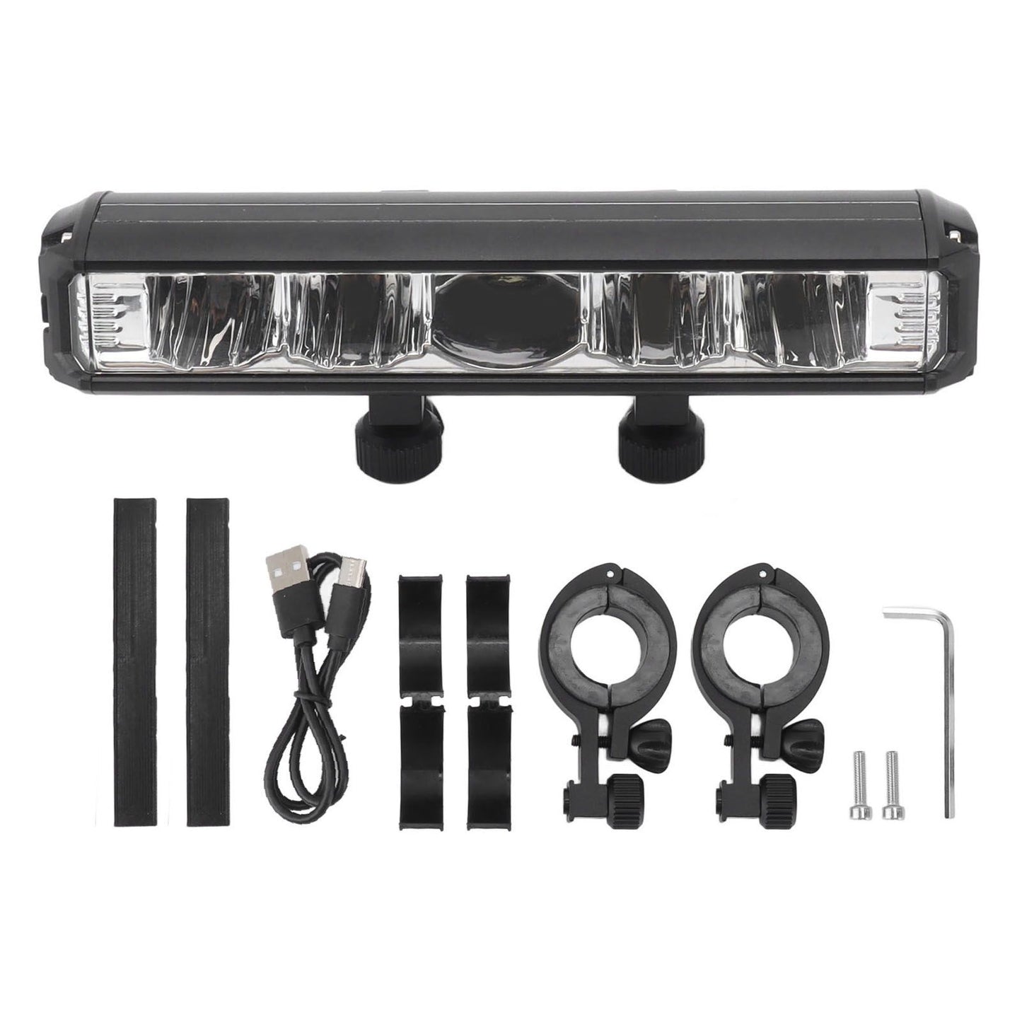 Bright LED Bike Light Aluminum Alloy USB Rechargeable Bike Headlight Waterproof Bike Headlight for Electric Bike Mountain Bike