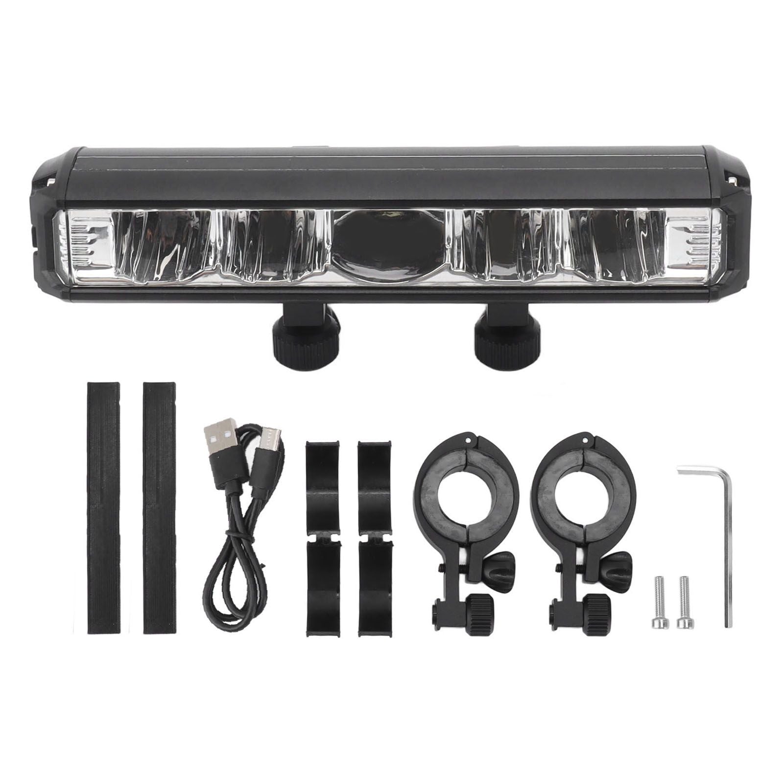 Bright LED Bike Light Aluminum Alloy USB Rechargeable Bike Headlight Waterproof Bike Headlight for Electric Bike Mountain Bike