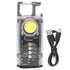 800LM COB Keychain Work Light Rechargeable Mini LED Flashlightht Outdoor Flashlight Bottle Opener Signal Light K45 Silver