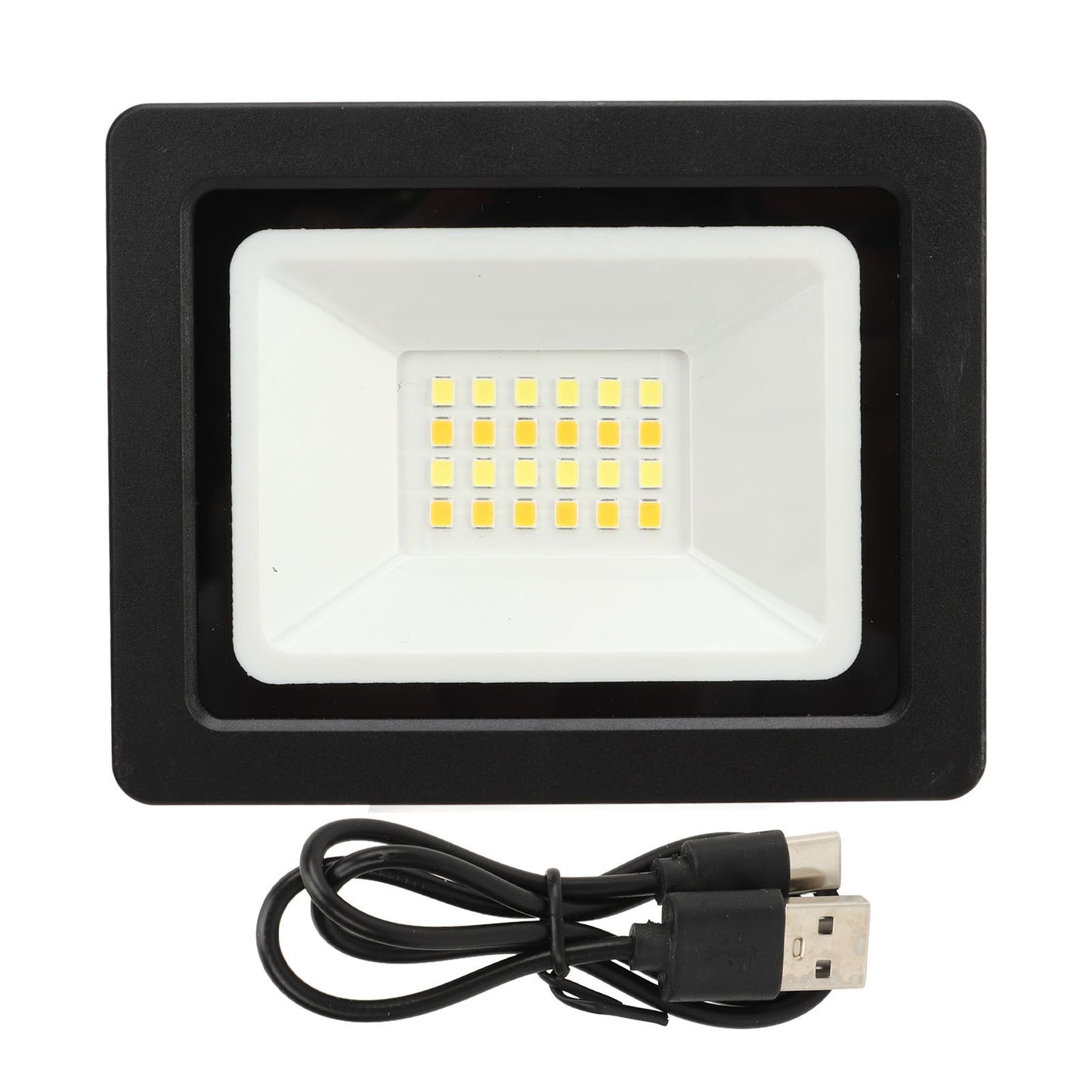 LED Work Light with Hanging Hook 7 Modes Portable 24LED Floodlight Searchlight Camping Lamp for Mining