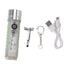 White Small Keychain Flashlight USB Type C Rechargeable IP65 Waterproof LED Mini Keyring Flashlight