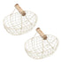 2pcs Flower Girl Basket Wedding Flower Baskets Metal Baskets Home Decor