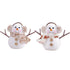 2pcs Enchanting Illuminated Mini Snowman Ornament for Christmas Home Decor