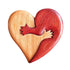 Wooden Heart Decorative Ornament Heart Shaped Craft Pendant Gift For Mother&