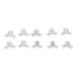 20Pcs Plant Bender Plastic Low Stress 90 Degree Angle Adjustable Plant Training Clips for Green House Garden White