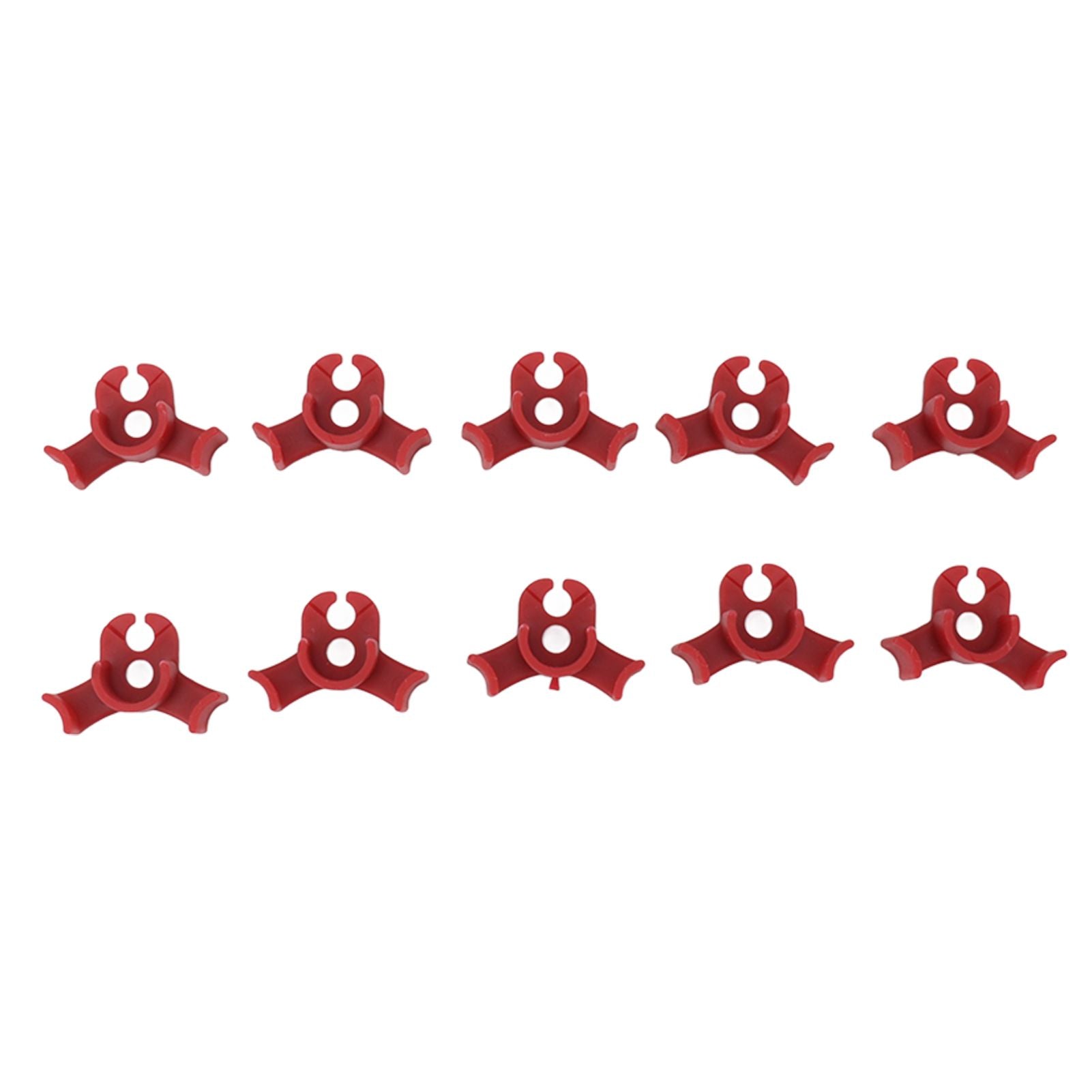 20Pcs Plant Bender Plastic Low Stress 90 Degree Angle Adjustable Plant Training Clips for Green House Garden Red